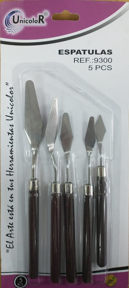 Kit Espatulas Metalicas Unicolor