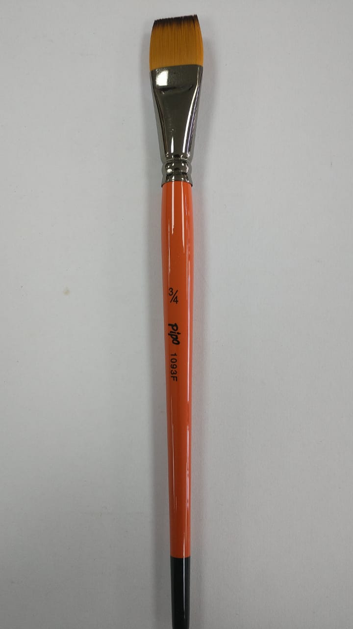 Pincel Plano 1093 F Fibra Sintetica Pipo