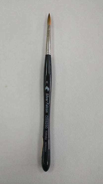 Pincel Redondo Dental Fibra Natural Silver Falcon Natural - Pelo de Marta Kolinsky