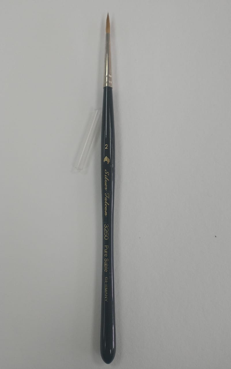Pincel Redondo Fibra Natural Silver Falcon Redondo 3250 Natural - Pelo de Marta