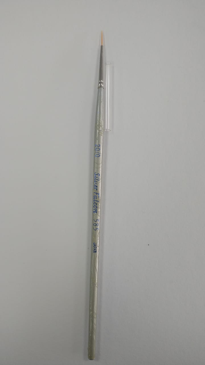 Pincel Delineador Fibra Sintética Silver Falcon
