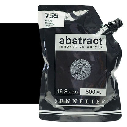 0V20160000000 Acrilico Abstract Sennelier 500ml Negro De Marte-Ref. 759-Cartel Arte & Papelería