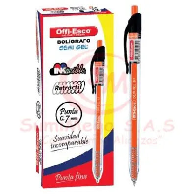 Bolígrafo Semi Gel Offiesco