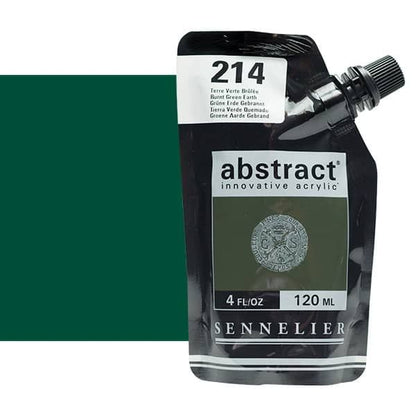 0V20102000000 Acrilico Abstract Sennelier 120ml Tierra Verde Quemada-Ref. 214-Cartel Arte & Papelería