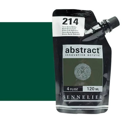 0V20102000000 Acrilico Abstract Sennelier 120ml Tierra Verde Quemada-Ref. 214-Cartel Arte & Papelería