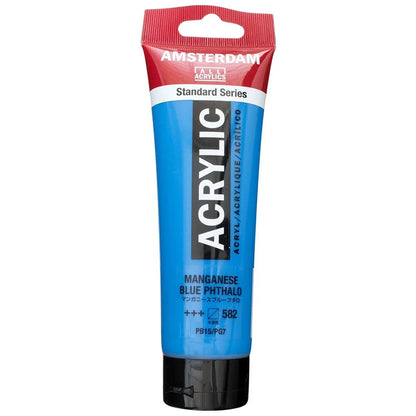 8712079268275 Acrílico Amsterdam 120 ml | Colores Azul Manganeso Ftalo 582 Serie Estandar Cartel Arte & Papelería