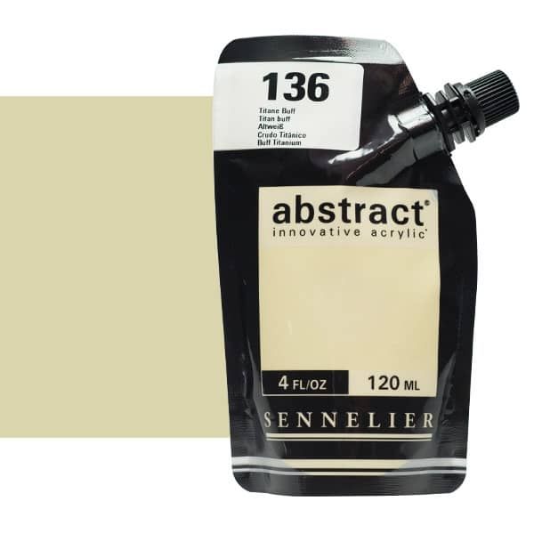0V20151000000 Acrilico Abstract Sennelier 120ml Crudo Titanio-Ref. 136-Cartel Arte & Papelería