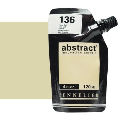 0V20151000000 Acrilico Abstract Sennelier 120ml Crudo Titanio-Ref. 136-Cartel Arte & Papelería