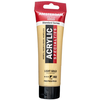 8712079217525 Acrílico Amsterdam 120 ml | Colores Oro Claro 802 Serie Estandar Cartel Arte & Papelería