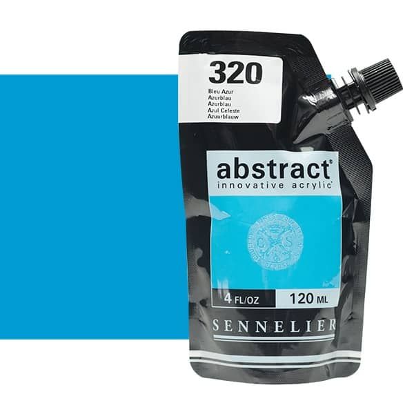 0V20100000000 Acrilico Abstract Sennelier 120ml Azul Celeste-Ref. 320-Cartel Arte & Papelería