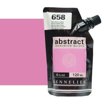 0V20148000000 Acrilico Abstract Sennelier 120ml Rosa De Quinacridona-Ref. 658-Cartel Arte & Papelería