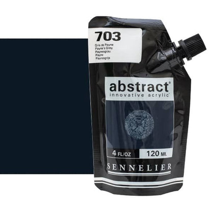 0V34346000000 Acrilico Abstract Sennelier 120ml Gris De Payne-Ref. 703-Cartel Arte & Papelería