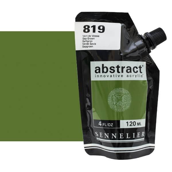 0V34348000000 Acrilico Abstract Sennelier 120ml Verde Bejiga-Ref. 819-Cartel Arte & Papelería
