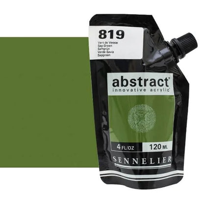 0V34348000000 Acrilico Abstract Sennelier 120ml Verde Bejiga-Ref. 819-Cartel Arte & Papelería