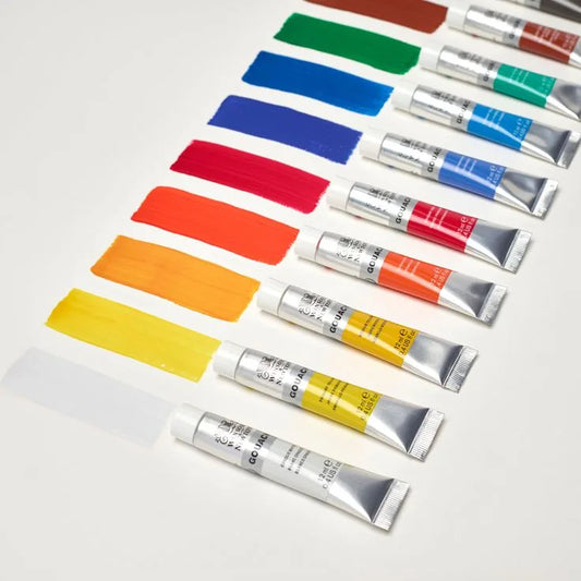 884955080184 Estuche Tempera Gouache Winsor Set - x10 colores 12ml Cartel Arte & Papelería