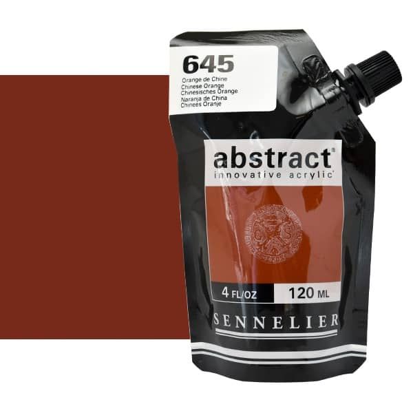 0V34340000000 Acrilico Abstract Sennelier 120ml Naranja China-Ref. 645-Cartel Arte & Papelería