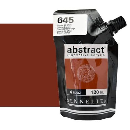 0V34340000000 Acrilico Abstract Sennelier 120ml Naranja China-Ref. 645-Cartel Arte & Papelería