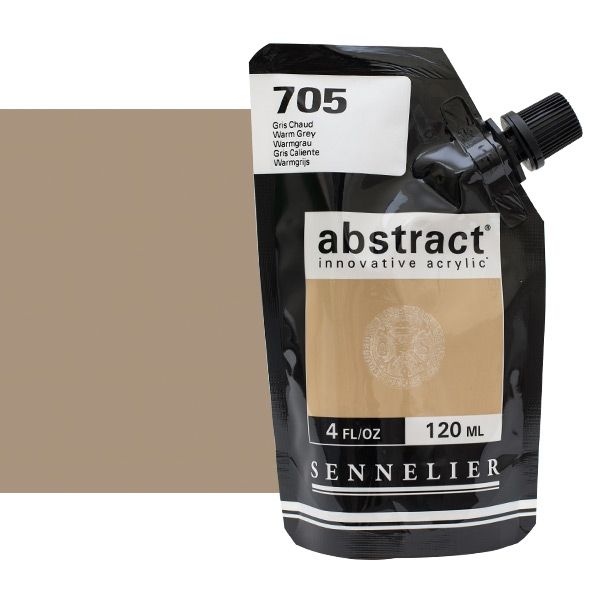0V34350000000 Acrilico Abstract Sennelier 120ml Gris Calido-Ref. 705-Cartel Arte & Papelería