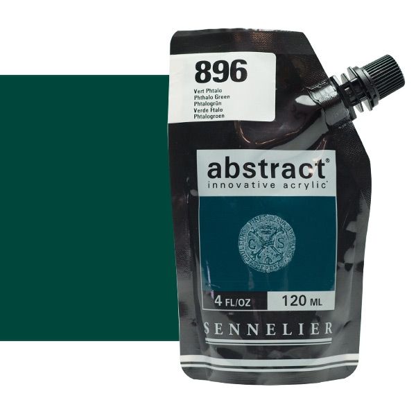 0V20138000000 Acrilico Abstract Sennelier 120ml Verde Ftalo-Ref. 896-Cartel Arte & Papelería