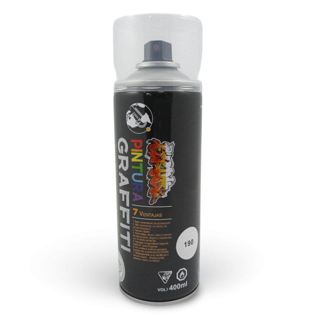 GRAF'190 Aerosol Graffiti Aerosol Graffiti 400 ML Laca Trasparente Brillante Aerosol Cartel Arte & Papelería