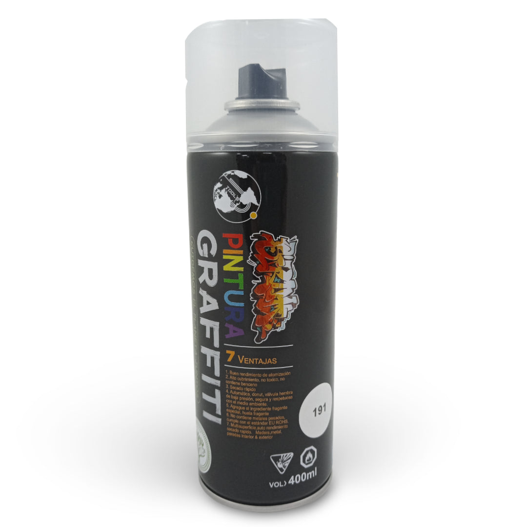 GRAF'191 Aerosol Graffiti Aerosol Graffiti 400 ML Laca Trasparente Mate Aerosol Cartel Arte & Papelería