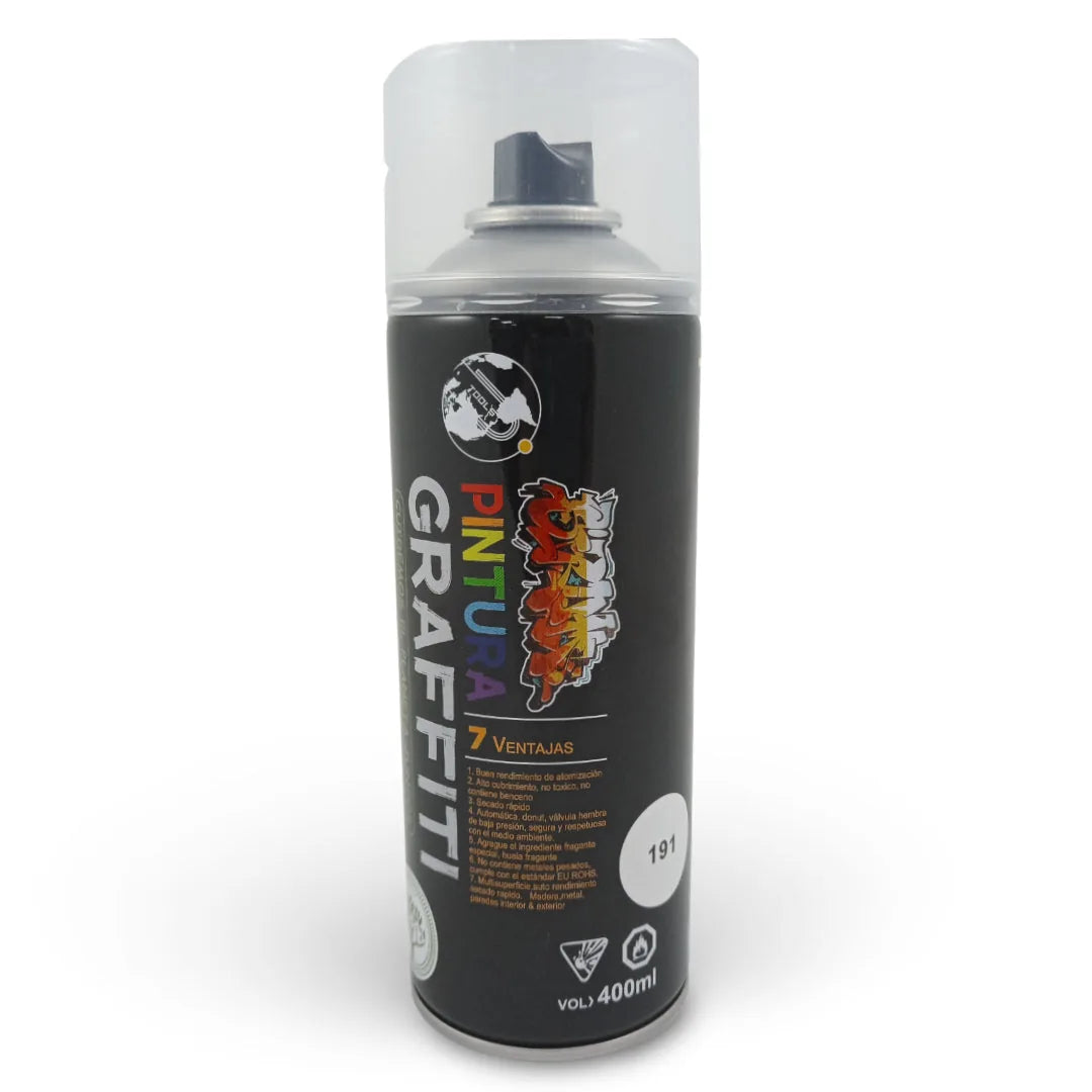 GRAF'191 Aerosol Graffiti Aerosol Graffiti 400 ML Laca Trasparente Mate Aerosol Cartel Arte & Papelería
