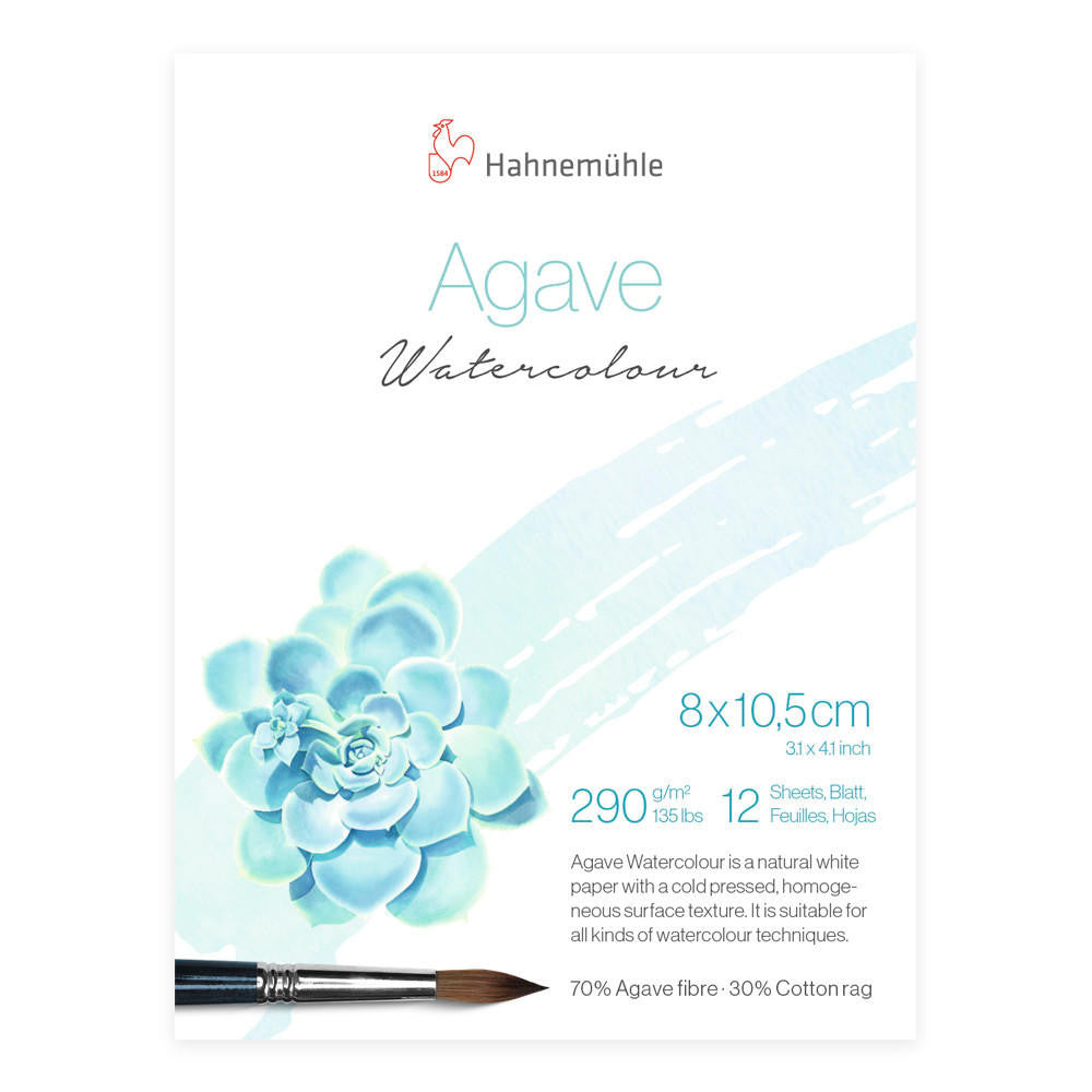 Hahnemühle Agave Acuarela Mini 290 gr 12 hojas
