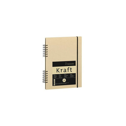 4011367087661 Cuaderno De Bocetos Papel Kraft 120gsm Espiral A5 Papel Kraft 120 gsm Cartel Arte & Papelería