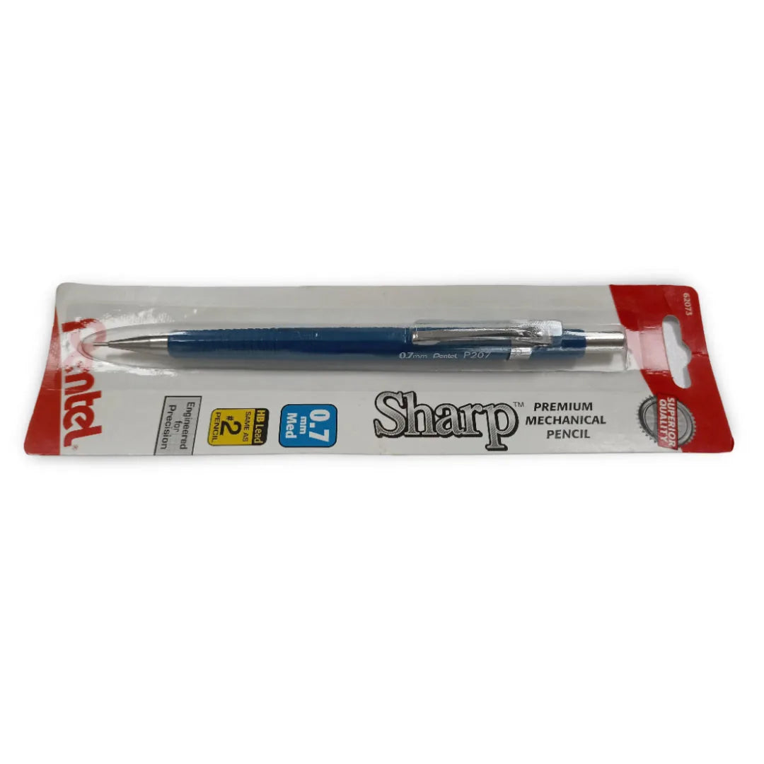 072512620731 Portaminas Pentel de Precisión 0.7 mm AZUL CLARO P207BK-K6 Cartel Arte & Papelería