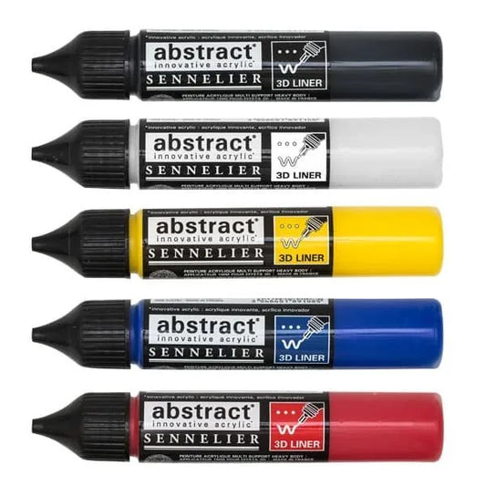 3046451901203 Set Liners Abstract Sennelier 27ml Colores Basicos x5 Cartel Arte & Papelería