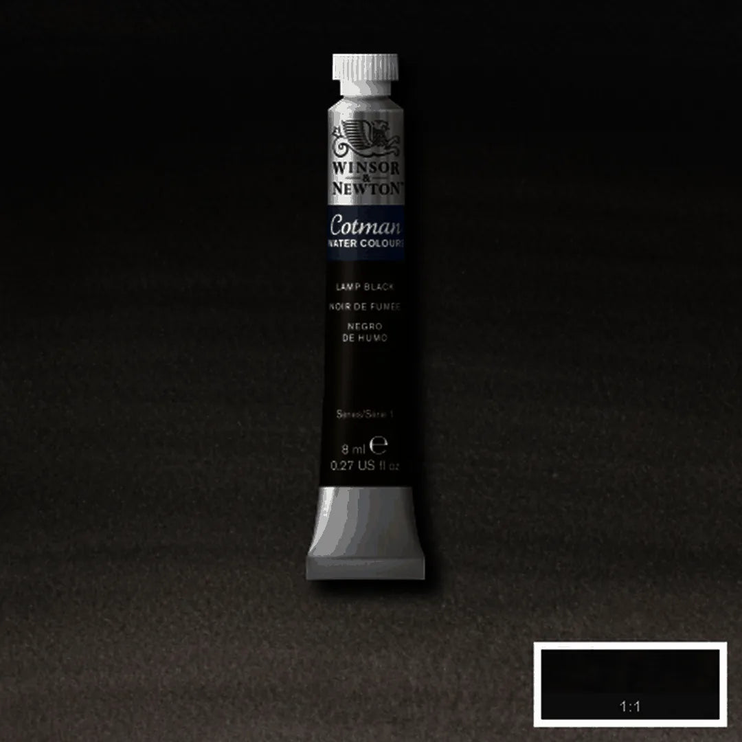 094376902129 Acuarela Cotman Winsor and Newton 8 ML Negro De Humo RF 337 Cartel Arte & Papelería