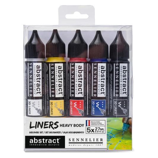 3046451901203 Set Liners Abstract Sennelier 27ml Colores Basicos x5 Cartel Arte & Papelería